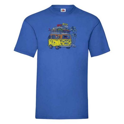 ΜΠΛΕ ΡΟΥΑ  t-shirt FRUIT OF THE LOOM με στάμπα A417